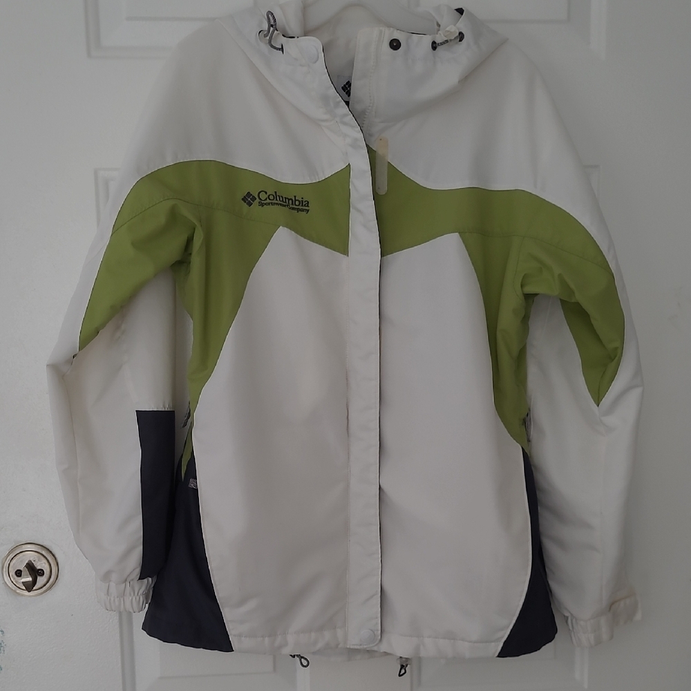 Columbia White and Green, Nsvy Ski Jacket